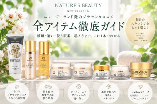 NATURE’S BEAUTYプラセンタコスメ完全ガイド｜使う順番・ライン使い・フェイスマスクまで解説