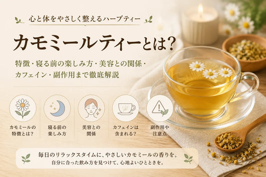 カモミールティーとは？特徴・寝る前の楽しみ方・美容との関係・カフェイン・副作用まで徹底解説