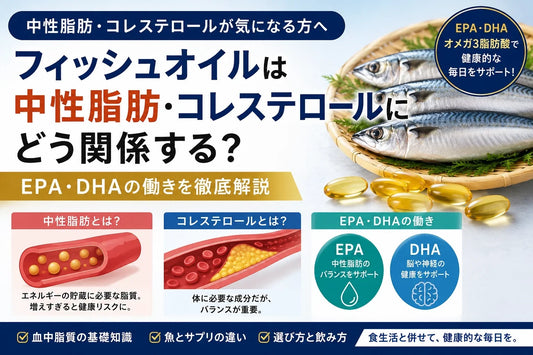 フィッシュオイルは中性脂肪・コレステロールにどう関係する？EPA・DHAと血中脂質を解説