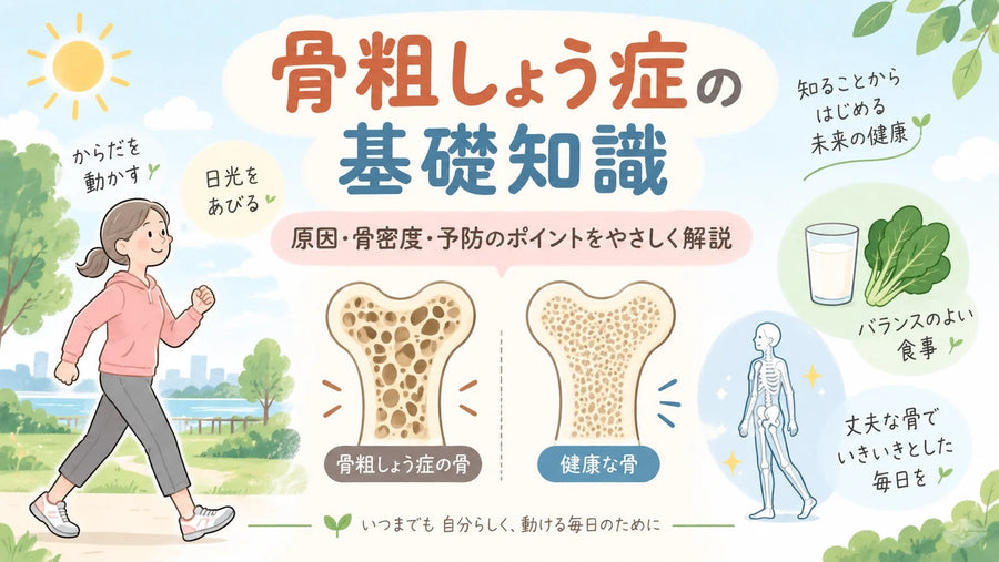 骨粗鬆症とは？原因・症状・検査から食事・運動による予防法までわかりやすく解説
