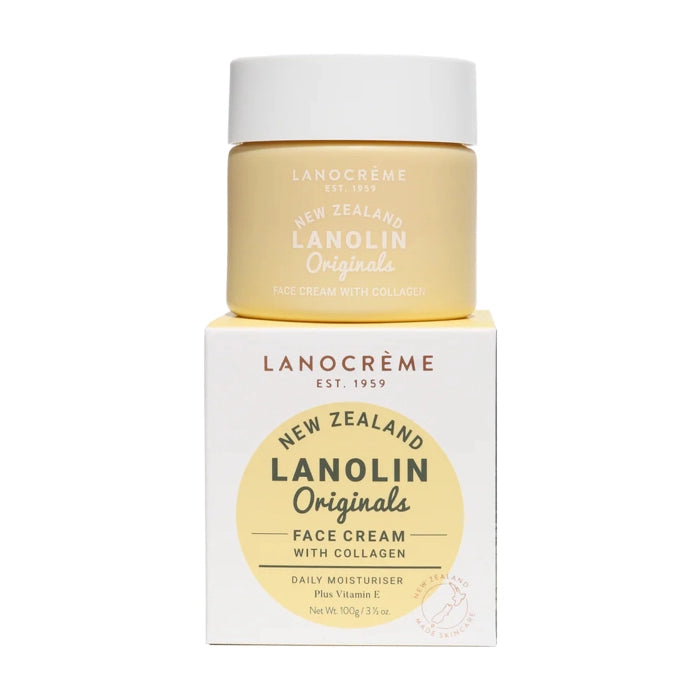 コラーゲン フェイスクリーム 100g｜ラノリン配合 NZスキンケア｜LANOCREME