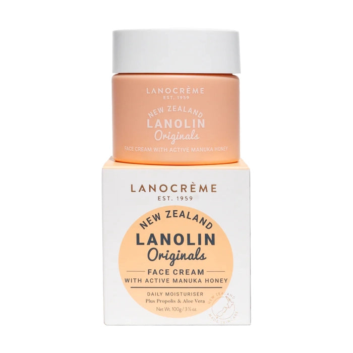 マヌカハニー フェイスクリーム 100g｜ラノリン配合 NZスキンケア｜LANOCREME